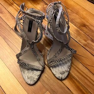 Zara, sandal, beige black